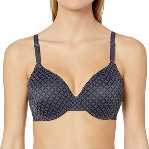 Warner's This Is Not a Bra T-shirt Underwire Bra, 34B, Gunmetal Blue